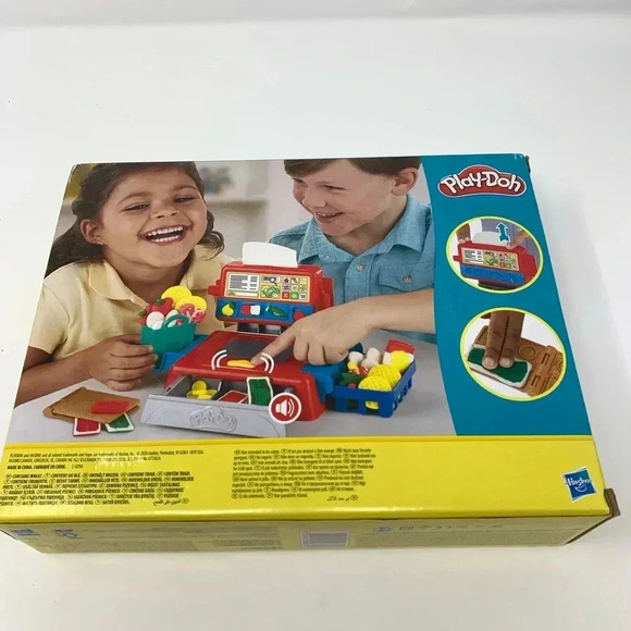 Play-Doh Cash Register Toy 4 Non-Toxic Play-Doh Colors New Sealed Box - Picture 2 of 7